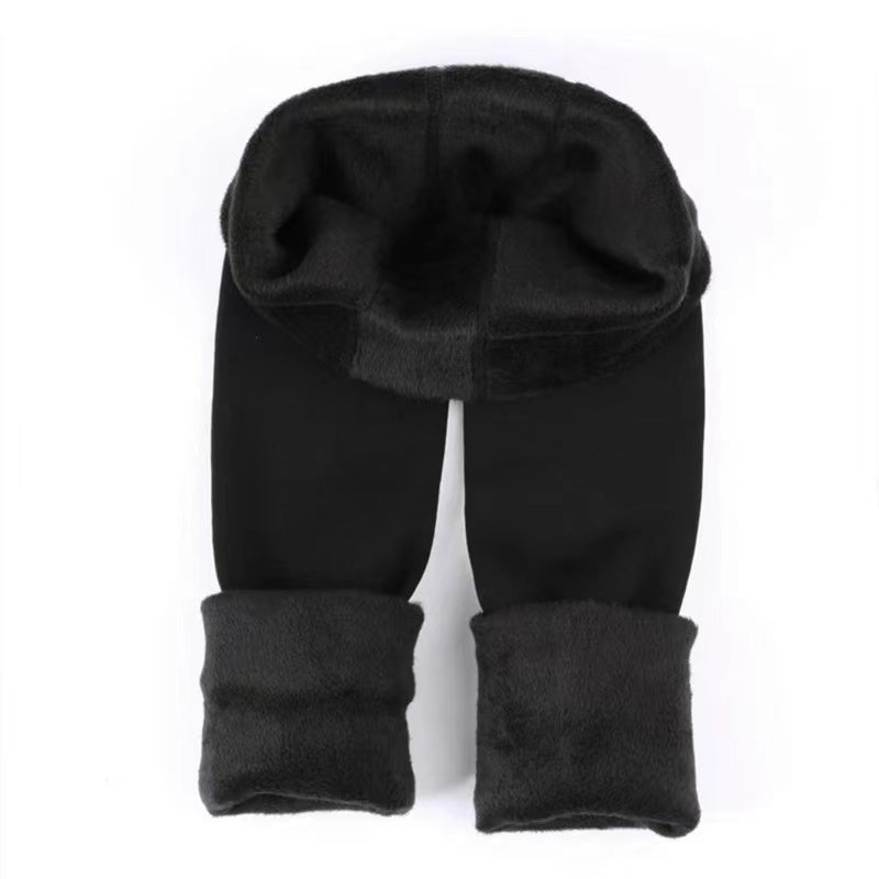 Black Thermal Fleece Lined Tights - Olivia