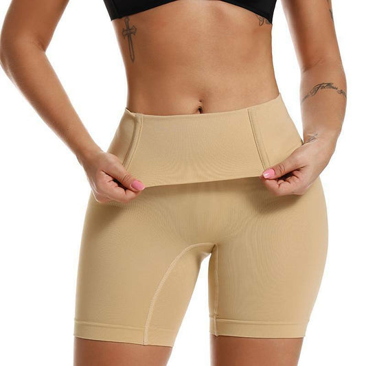 Beige Shapewear Seamless High Waist Control Shorts - Avery