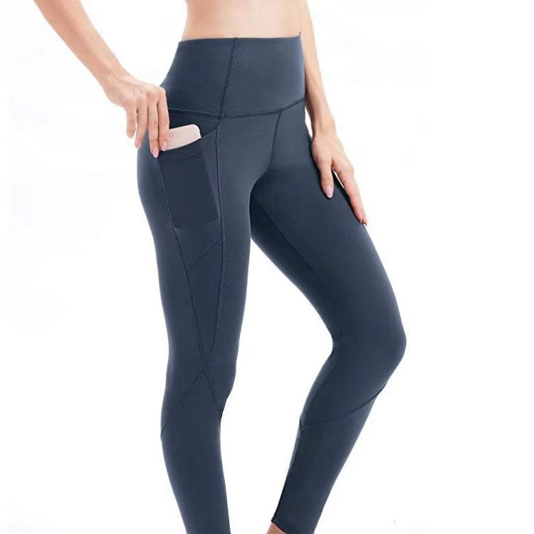 Navy Mobile Pocket Legging - Ella