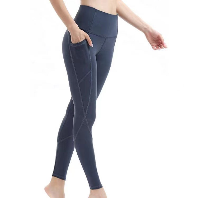 Navy Mobile Pocket Legging - Ella