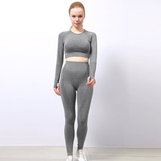DarkGrey Dot Print Thumb Hole Full Sleeve Top - Sophia