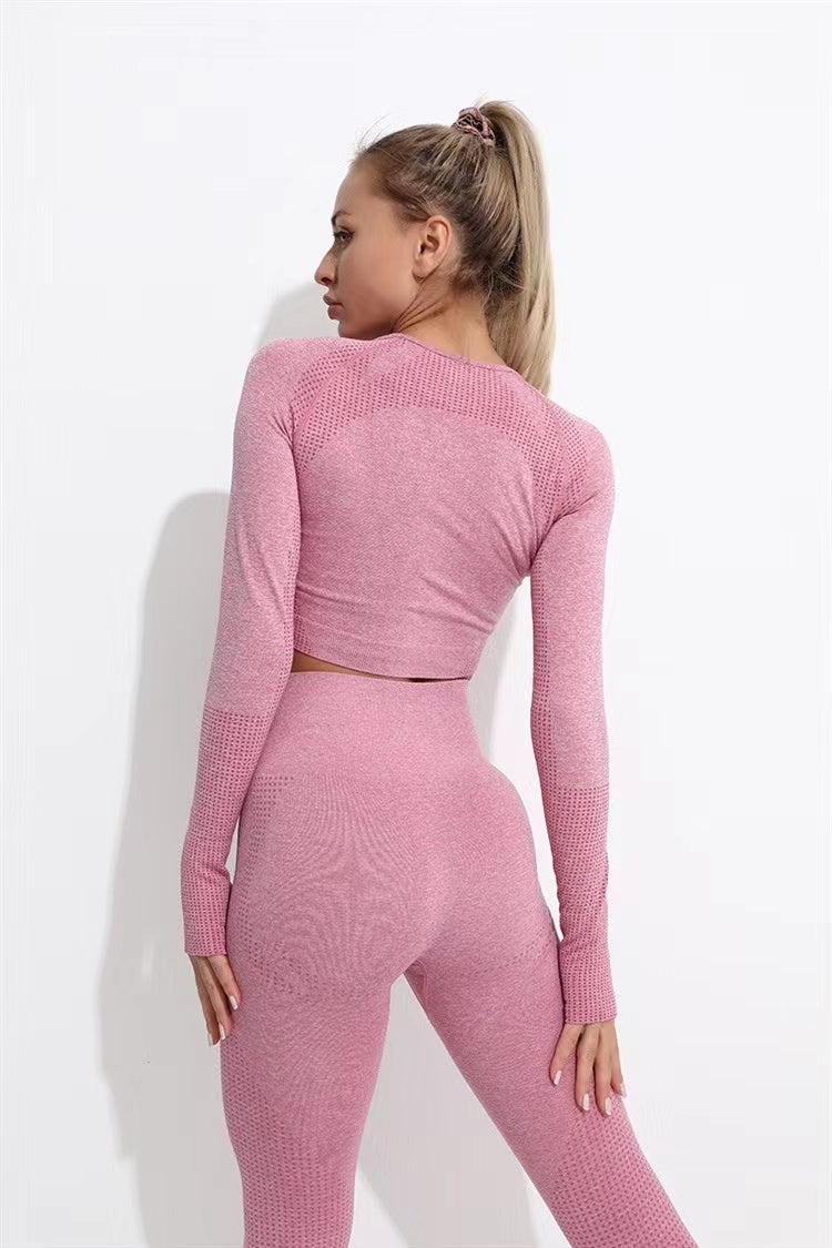 Pink Dot Print Thumb Hole Full Sleeve Top - Sophia